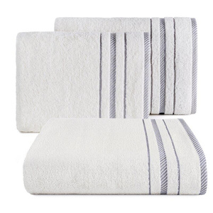 70 x 140 Bath Towel Cotton Coral 01 White