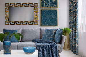 Poszewka 45 x 45 Dekoracyjna Velvet MUSA1 Gran + Zł