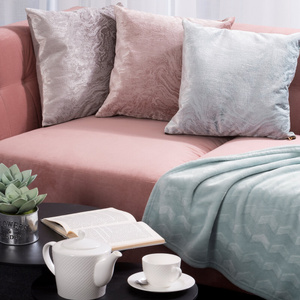 Luisa Decorative Jacquard Pillowcase 42 x 42 Pink