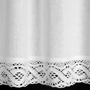Decorative Curtain Vince On Tape 60 x 150 White