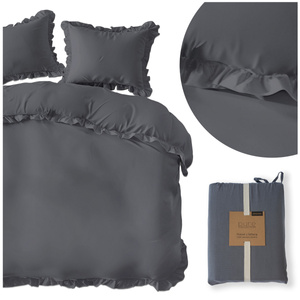 Bedding 220 x 200 3pcs Pure Cotton with Ruffle 09