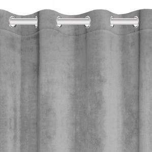 Curtain 140 x 250 Decorative Velvet Soft Ash