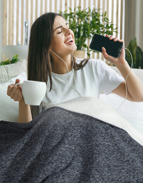 Blanket 150 x 200 Microfiber Double-sided Panda Gran+Bia