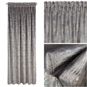 Curtain 135 x 270 Decorative Velvet Tulia Steel