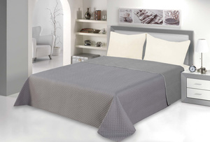 Quilted Bedspread 7082 Velvet Grey1 220x240