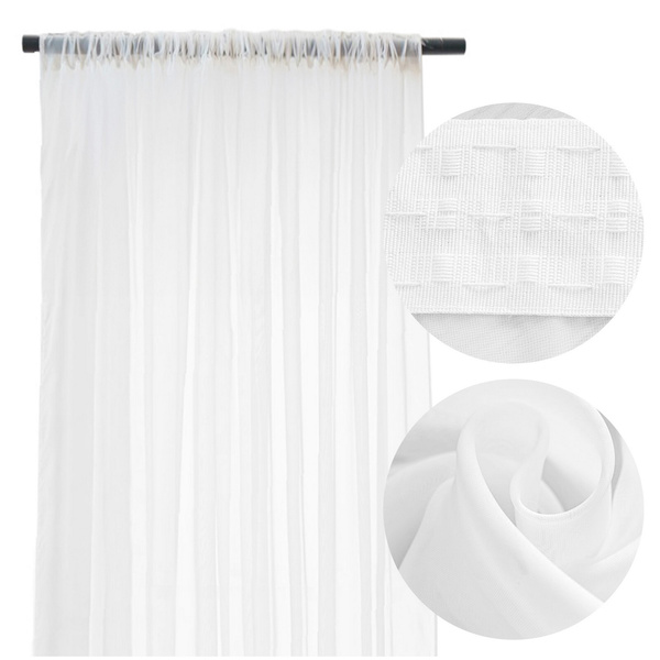 Firana Dekoracyjna Ivy 200 x 250 Taśma Woal 01