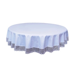 Round Tablecloth fi 160 Guipure pattern 431 White