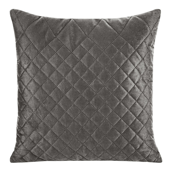 Poszewka 40 x 40 Pikowana Velvet Luiz3 Grafit