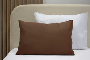 Cotton pillowcase 40 x 60 Solid Ola Brown