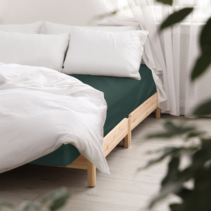 Bed sheet 180 x 200 with elastic Satin Anthem 021