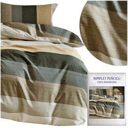 Bedding set 160 x 200 3pcs Satin Cotton no. A1818