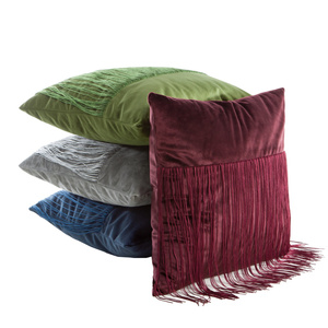 Velvet pillowcase Melba 45 x 45 Olive