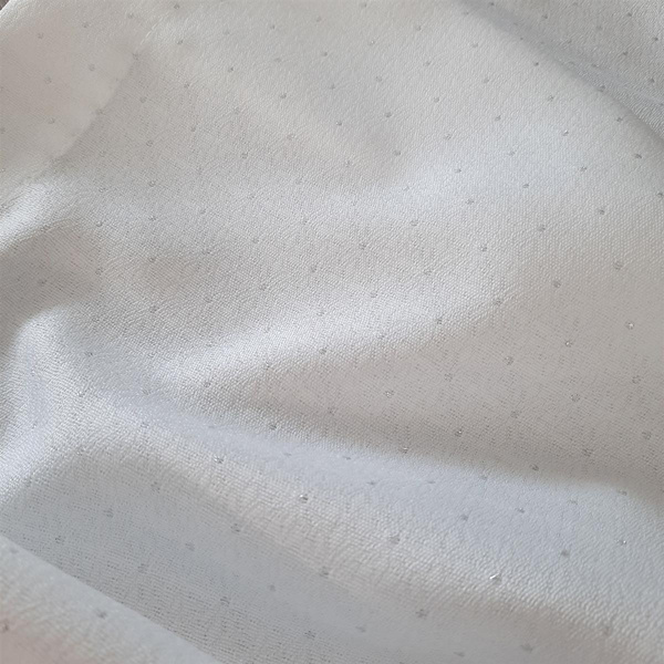 Bieżnik 40 x 180 Dekoracyjny Ellen Biały+Sreb
