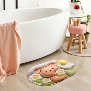 Magic 07 3D Non-Slip Absorbent Bathroom Mat