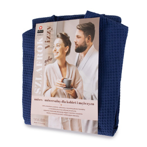 Szlafrok Gofer Bawełna Unisex Vizzy XL 05 Granat