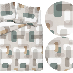 Bedding 220 x 200 3 pcs Asti Satin Cotton 5487A