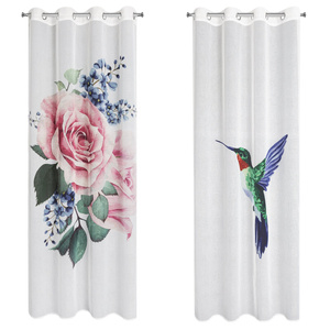 Curtain 140 x 260 Decorative 2 pcs Lia White+Pink