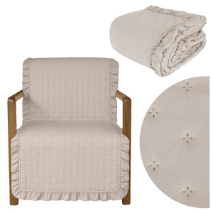 Narzuta 70 x 160 Pikowana Z Falbaną Celia 03