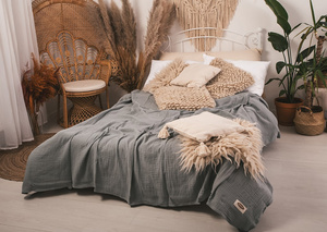 240 x 210 Decorative Muslin Bedspread 44