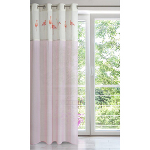 Flamingo Decorative Curtain 140 x 250 Pink
