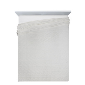 Blanket 200 x 220 Design Microfiber Braid White