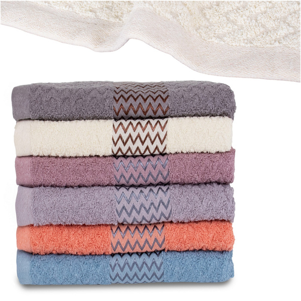 Komplet Ręczników 70 x 140 6szt. Bawełna Narcis 10
