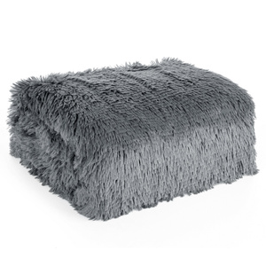 Blanket 70 x 160 Double-sided Fur Tifany1 Silver