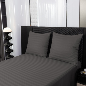 Bedding 160 x 200 3-piece Satin Striped Ramiro 08