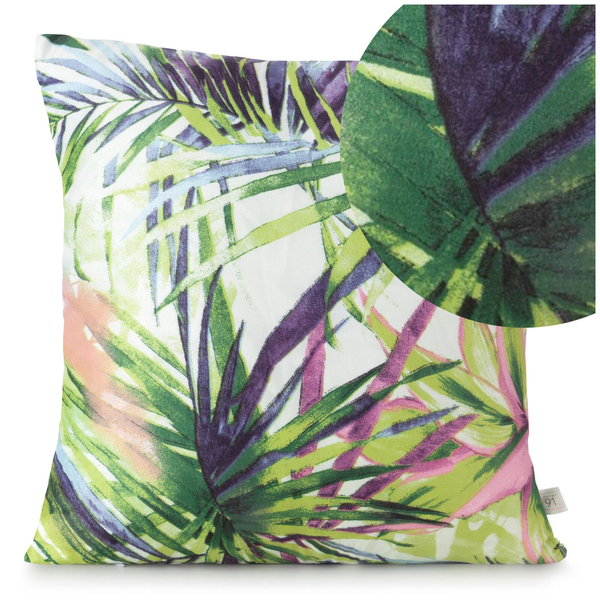 40 x 40 Decorative Rommy Green+Purple pillowcase