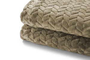 Blanket 160 x 200 Microfiber Embossed Plush Ala Houndstooth 3D 03