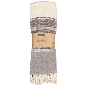 Koc 150 x 200 Bawełniany Boho Aredo 12 Brąz