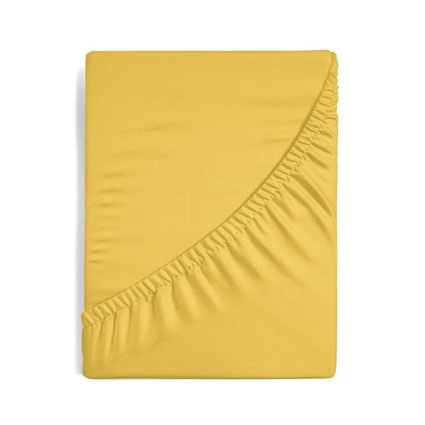 Bed sheet 160 x 210 Makosatin Nova Mustard