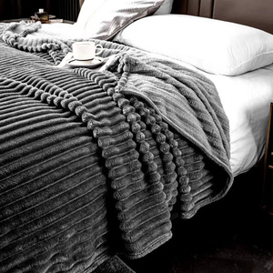 Blanket 200 x 220 Microfiber Plush Cadence Stripes 02