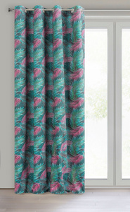 Curtain 140 x 270 Decorative Velvet Alba Steel + Z