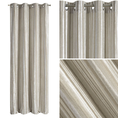 Zasłona Velvet Niceta 140 x 250 Przelotka Beżowy