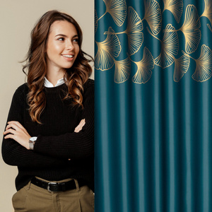 Ready-made Curtain 140 x 250 Harmony C.Turquoise Sleeve