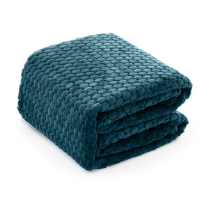 Koc 200 x 220 Mikrofibra Tłoczona Pluszowa Ala Koła 3D 01