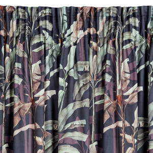 Velvet Nikol Curtain on Tape 140 x 270 Graphite