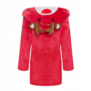 Children's Microfiber Bathrobe M 120 Reindeer