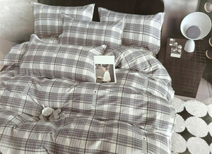 Bedding 160 x 200 3 pcs Cotton Satin No. A1860