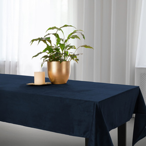 Obrus 140 x 180 Dekoracyjny Velvet Soft Granat