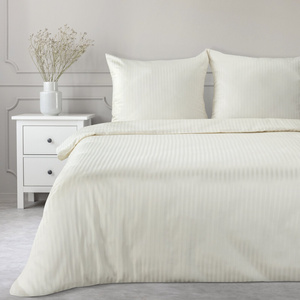 Bedding 140 x 200 2 pcs Satin Cotton Vera Cream