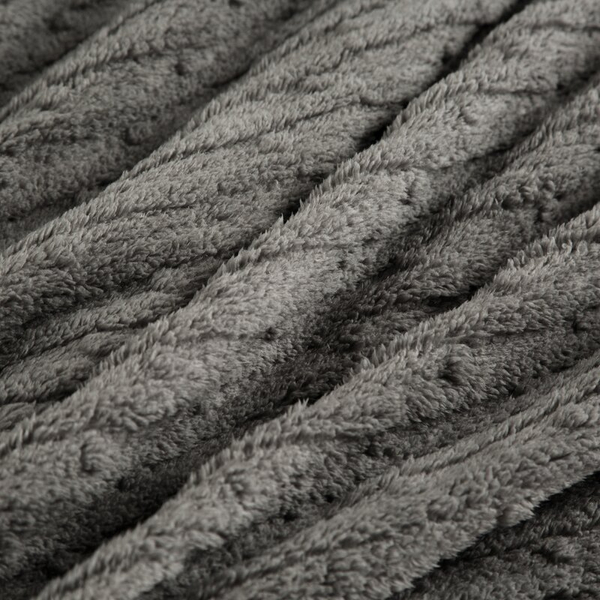 Blanket 170 x 210 Microfiber Embossed Lisa Steel