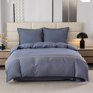 Pościel 160 x 200 3cz Gładka Z Haftem Lumera 12