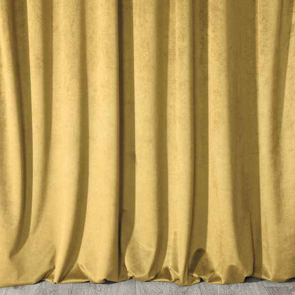 Zasłona Pierre Cardini Taśma 140 x 300 Musztardowy