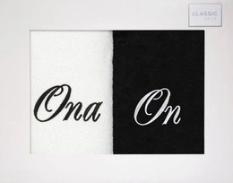 Komplet Ręczników On Ona 2 2 szt. 70 x 140 Biały