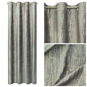 Curtain 140 x 250 Decorative Velvet Marsala Silver