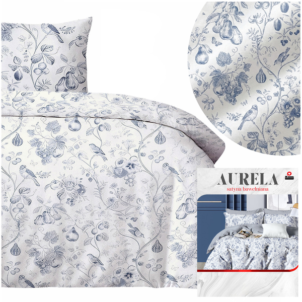 Pościel 140 x 200 2cz Satyna Bawełniana Aurela 05