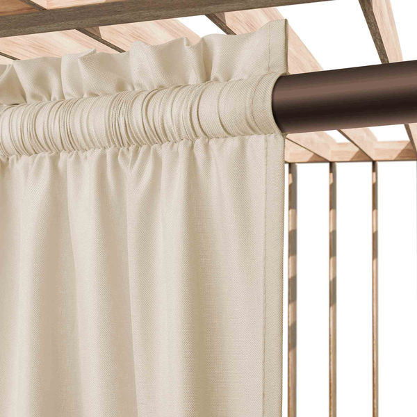 Curtain 140 x 250 Garden with Tape Gaia J.Beige