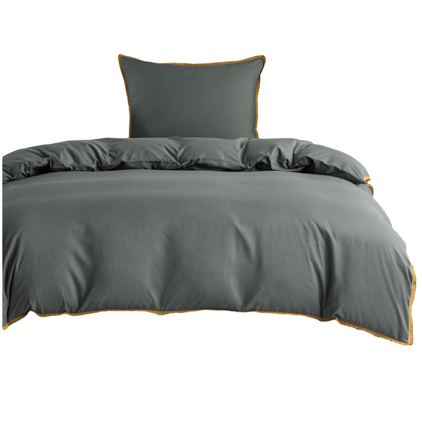 Pościel 140 x 200 2cz Gładka Z Koronką Brandon 06